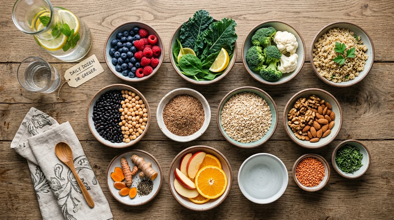 Dr Gregers Daily Dozen Categories Spread