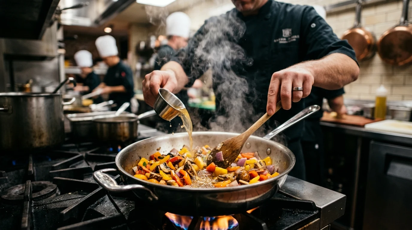 Oil-Free Cooking Broth Sautéing