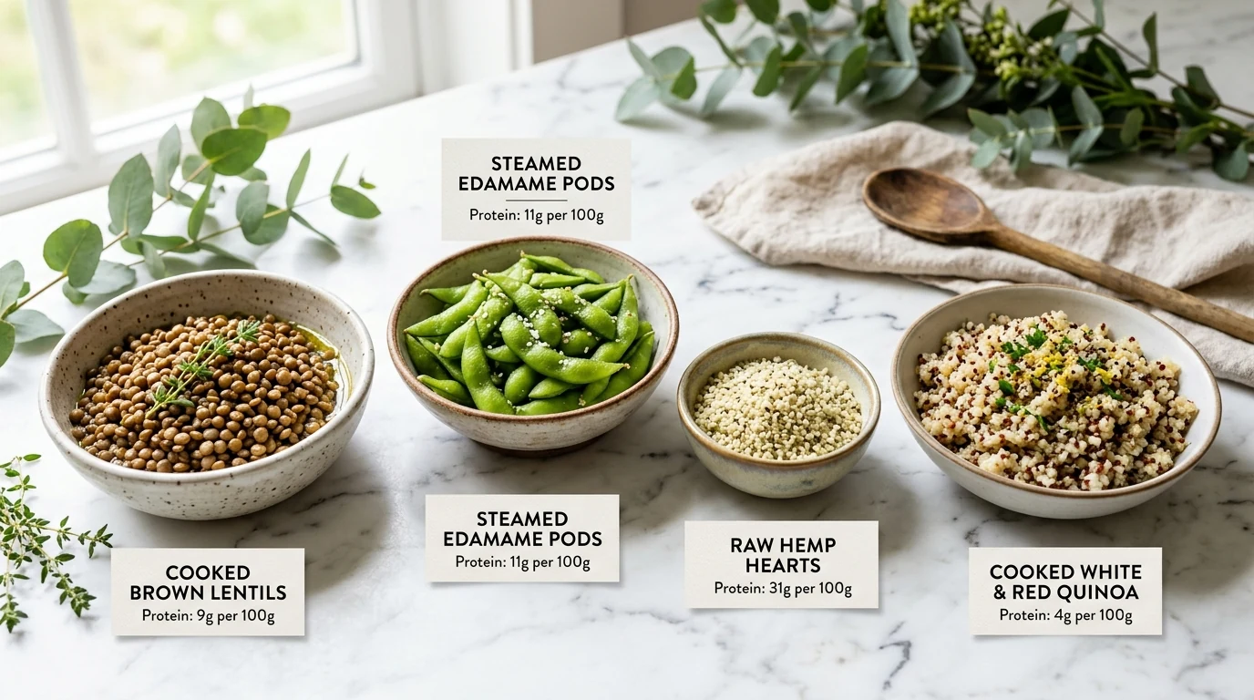 Protein Evidence Guide - Whole Food Plant Sources (Polypeptide Macro-Structure • 9 Essential Amino Acids)