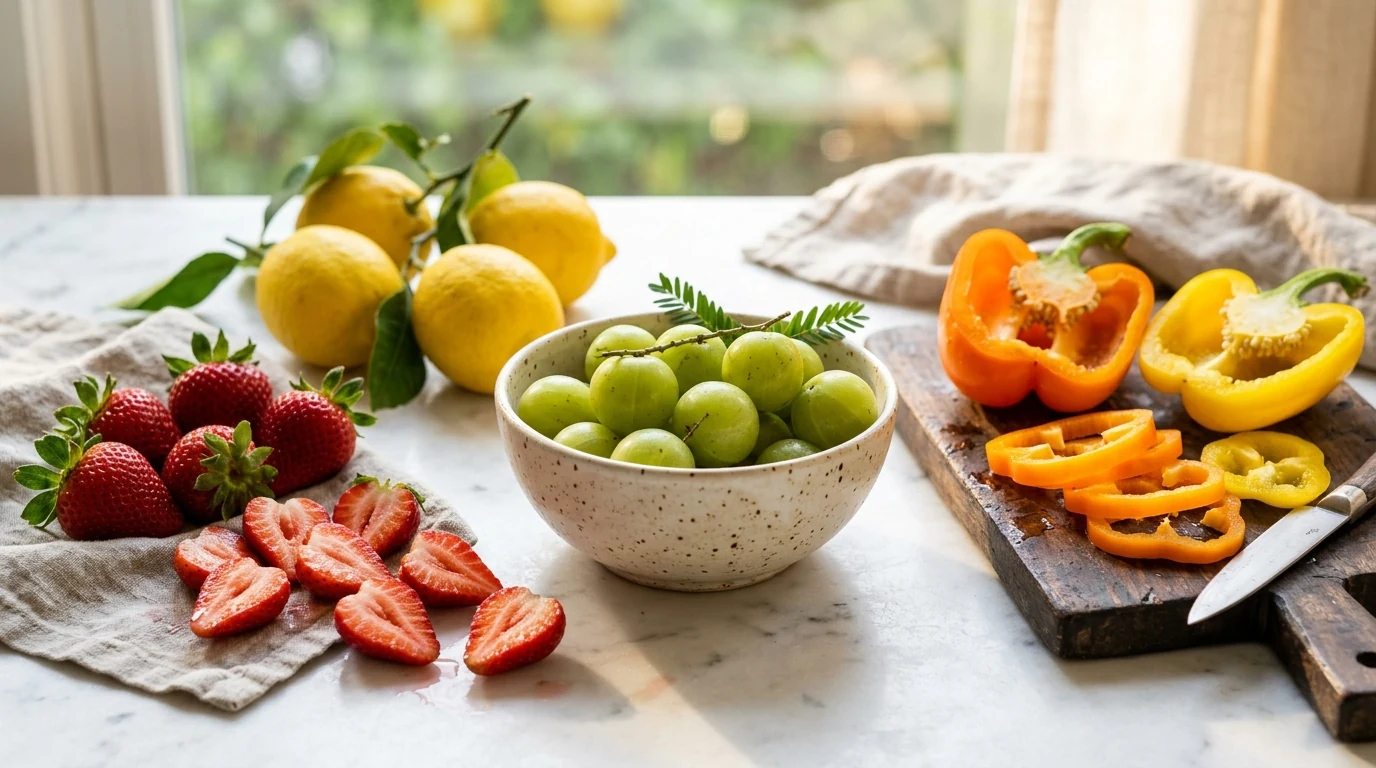Vitamin C Evidence Guide - Whole Food Plant Sources (L-Ascorbic Acid • Water-Soluble Micronutrient)