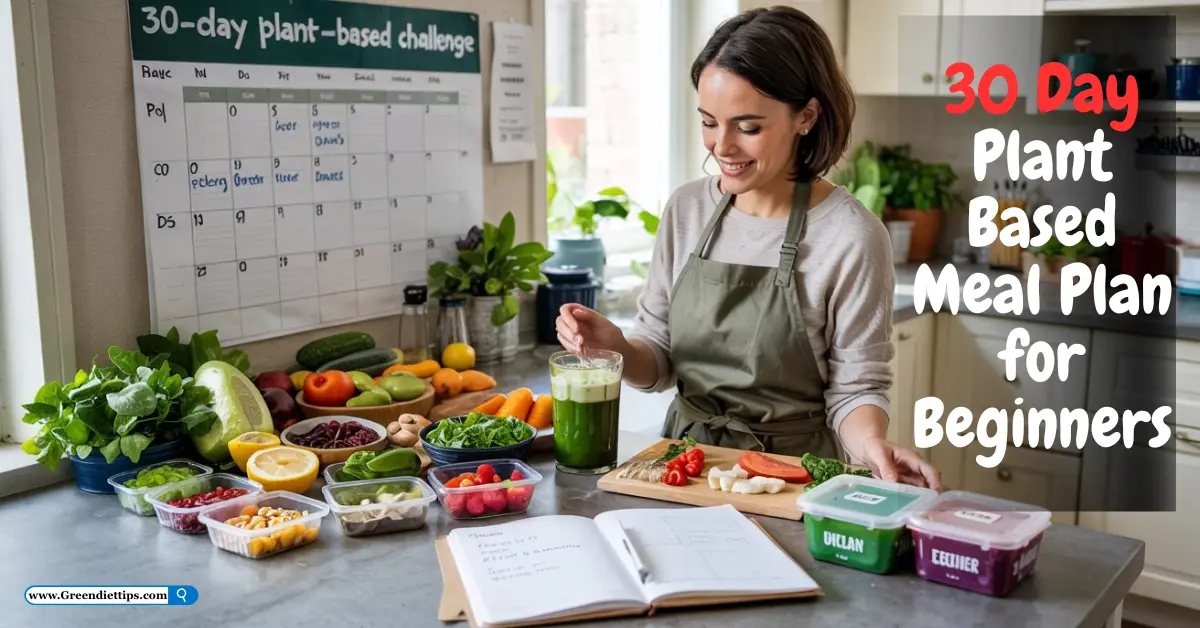 30 Day Plant Based Meal Plan for Beginners