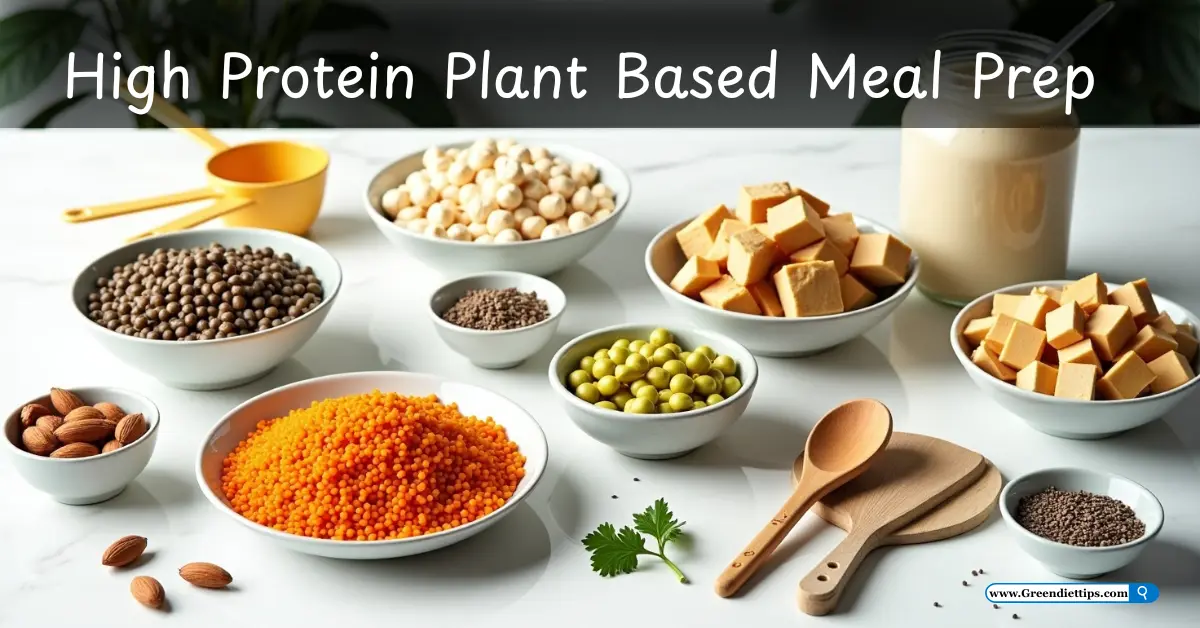 High Protein Plant Based Meal Prep GreenDietTips