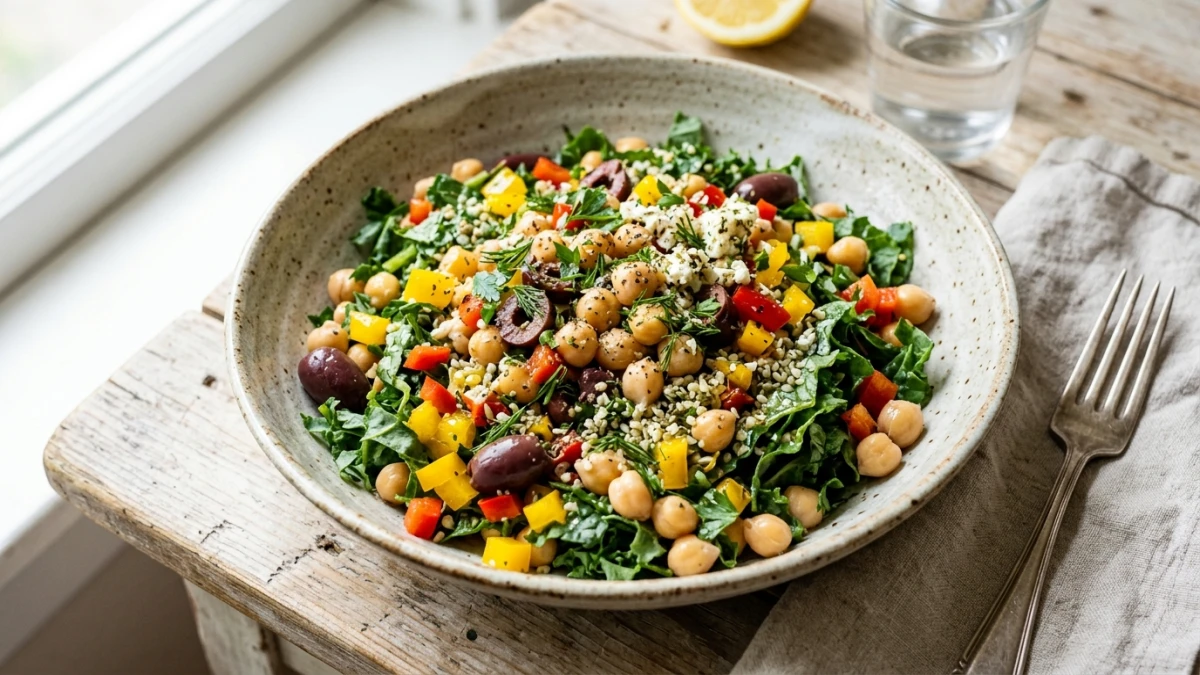 20-Minute Mediterranean Chickpea Crunch Salad